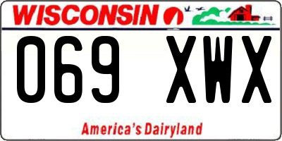 WI license plate 069XWX