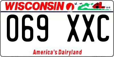 WI license plate 069XXC