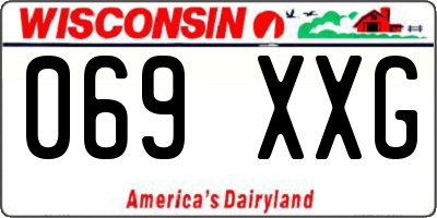 WI license plate 069XXG