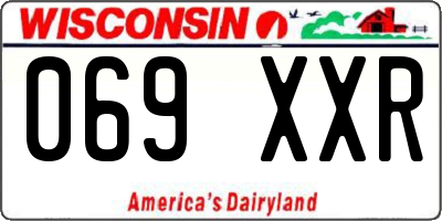 WI license plate 069XXR