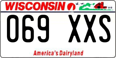 WI license plate 069XXS