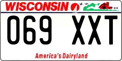 WI license plate 069XXT