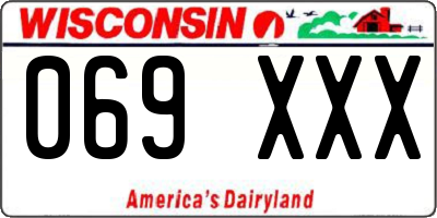 WI license plate 069XXX