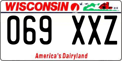 WI license plate 069XXZ