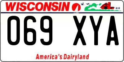 WI license plate 069XYA