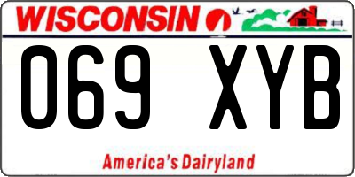 WI license plate 069XYB