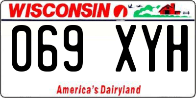 WI license plate 069XYH