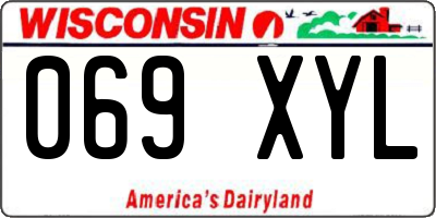 WI license plate 069XYL