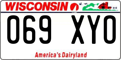WI license plate 069XYO