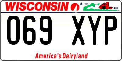 WI license plate 069XYP