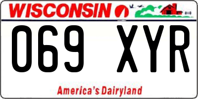 WI license plate 069XYR