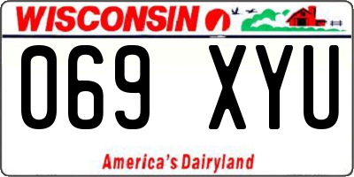 WI license plate 069XYU