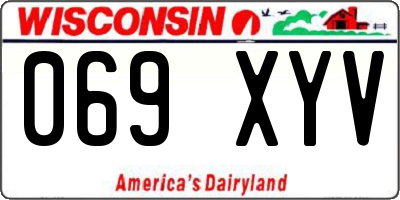 WI license plate 069XYV