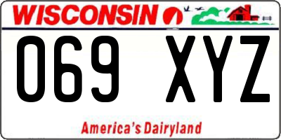WI license plate 069XYZ
