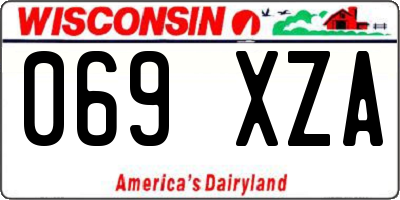 WI license plate 069XZA