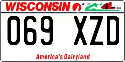 WI license plate 069XZD