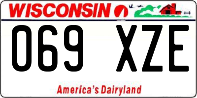 WI license plate 069XZE