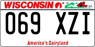 WI license plate 069XZI