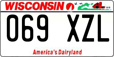 WI license plate 069XZL
