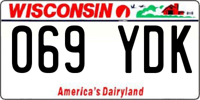 WI license plate 069YDK