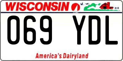 WI license plate 069YDL