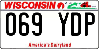 WI license plate 069YDP