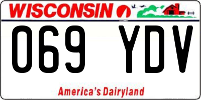 WI license plate 069YDV