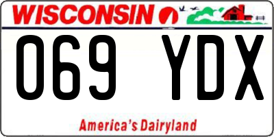 WI license plate 069YDX