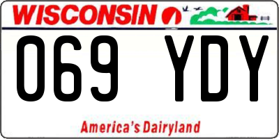 WI license plate 069YDY