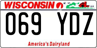 WI license plate 069YDZ