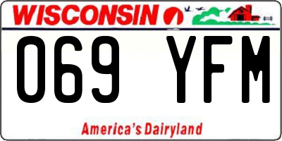 WI license plate 069YFM