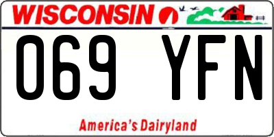 WI license plate 069YFN