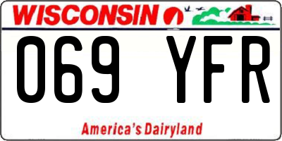 WI license plate 069YFR