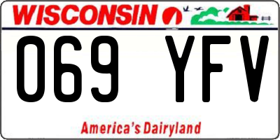 WI license plate 069YFV