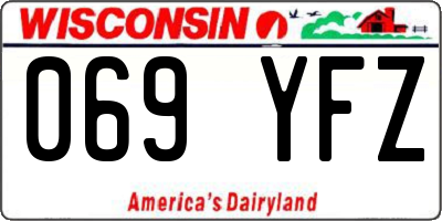 WI license plate 069YFZ