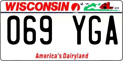 WI license plate 069YGA