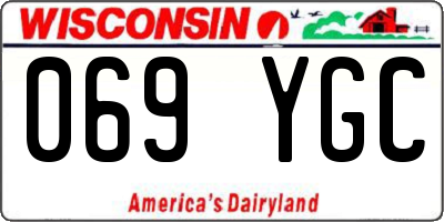 WI license plate 069YGC