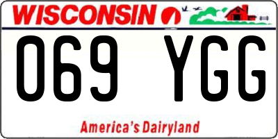 WI license plate 069YGG