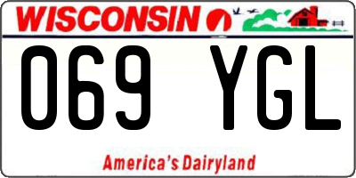 WI license plate 069YGL