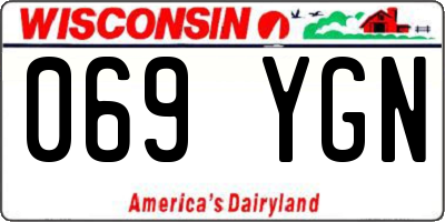 WI license plate 069YGN