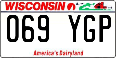 WI license plate 069YGP