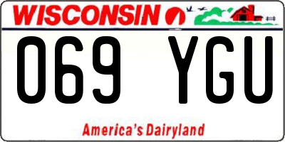 WI license plate 069YGU