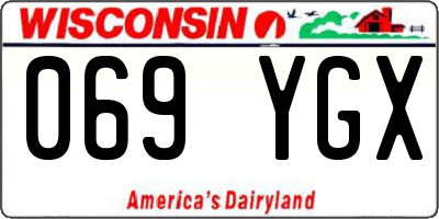 WI license plate 069YGX