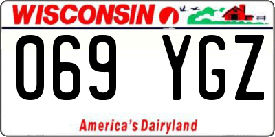 WI license plate 069YGZ