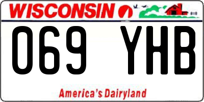 WI license plate 069YHB