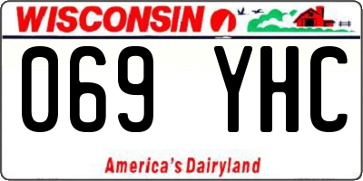 WI license plate 069YHC