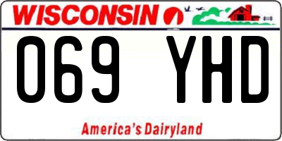 WI license plate 069YHD