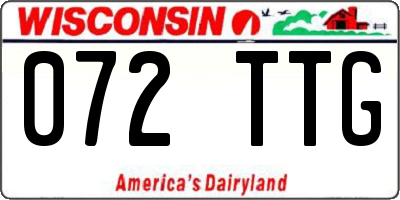 WI license plate 072TTG