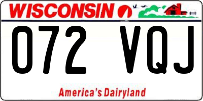 WI license plate 072VQJ