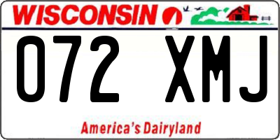 WI license plate 072XMJ